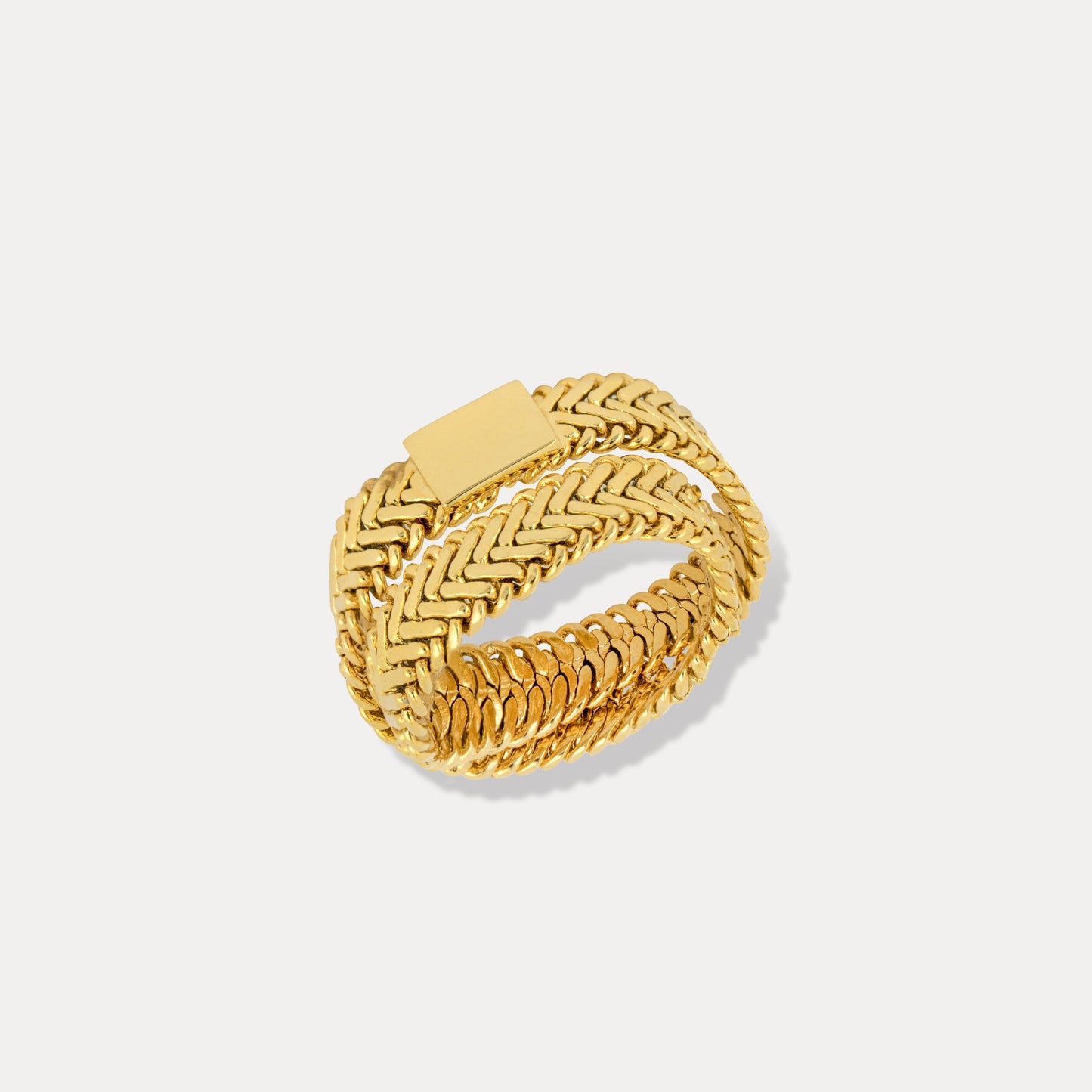 Double Crossed Snake Ring