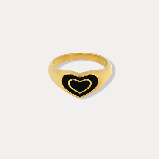 Black Heart Ring