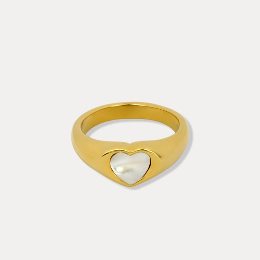 Iridescent Heart Ring