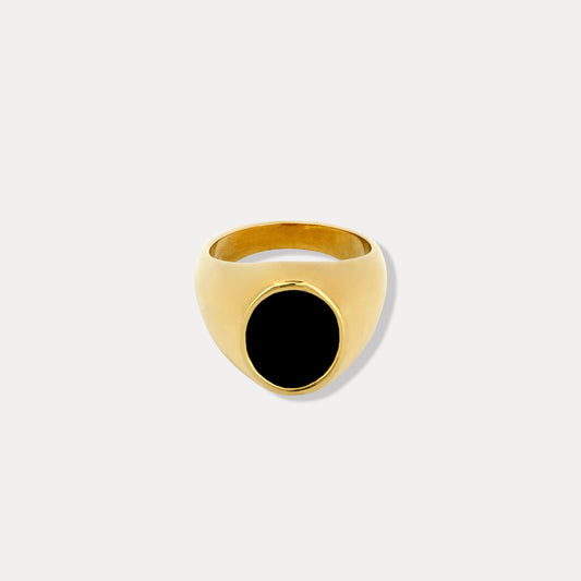 The Vintage Black Oval Ring