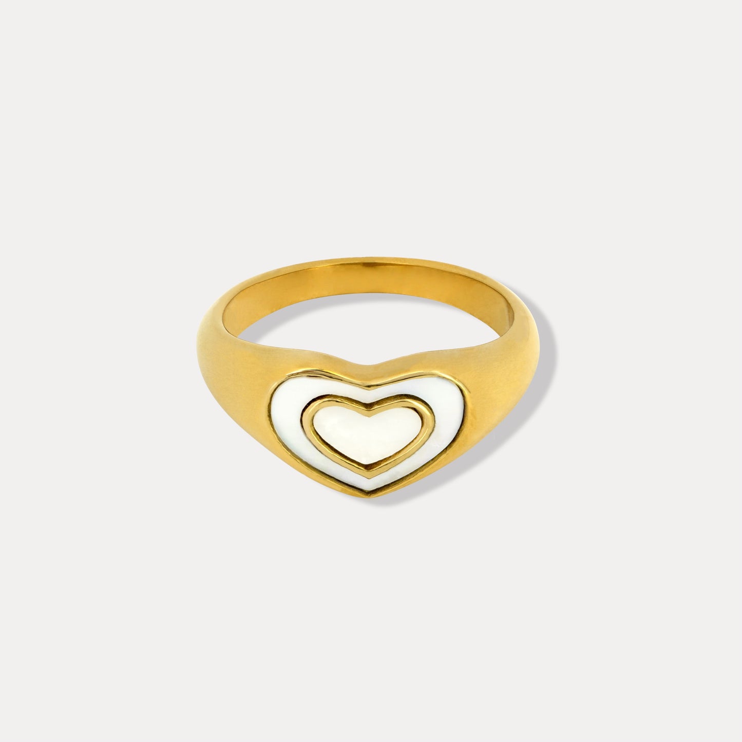 Iridescent Heart Ring