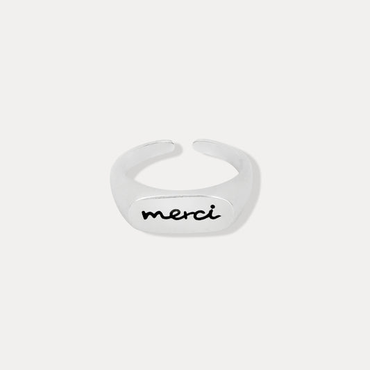 “Merci” Ring