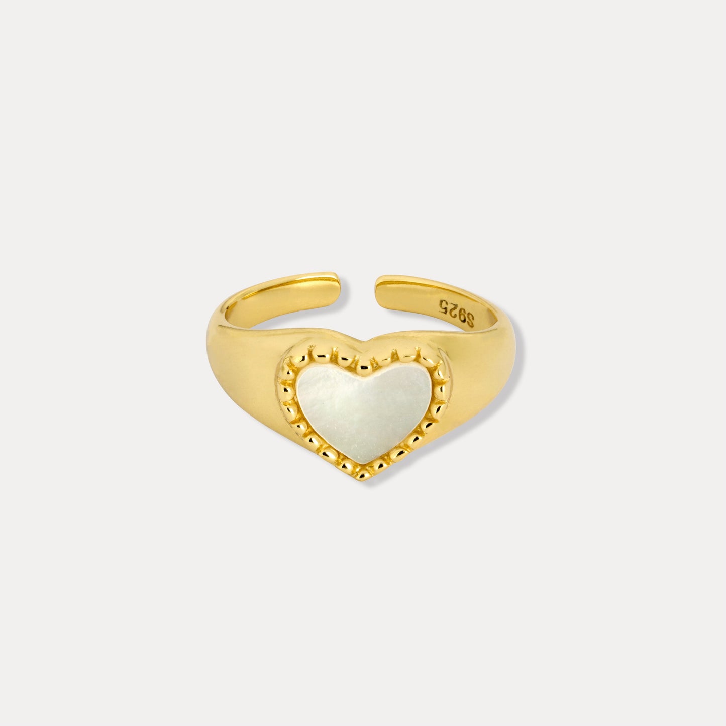 Iridescent Heart Ring