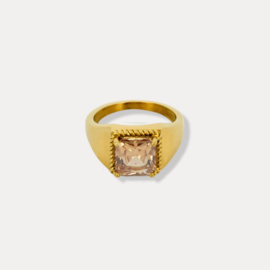 Classic Ring With Topaz